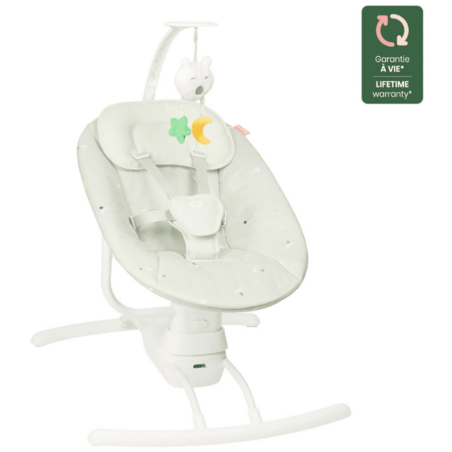 Badabulle Lateral Nursery Baby Swing with Remote Control (Lichen)