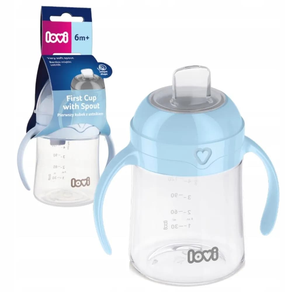 Lovi First Cup With Spout 6M+ Blue 150Ml-35/358