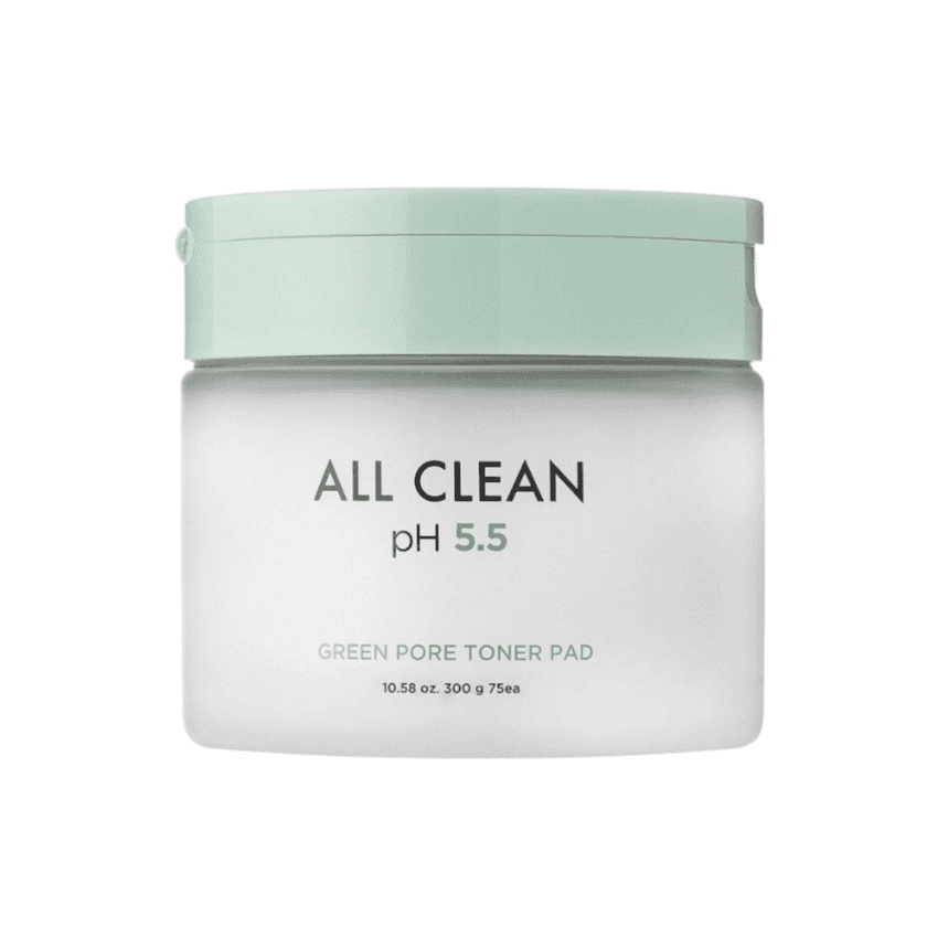 أقراص تونر Heimish All Clean Green Pore بحجم 300 غرام وعددها 75 قرصًا.