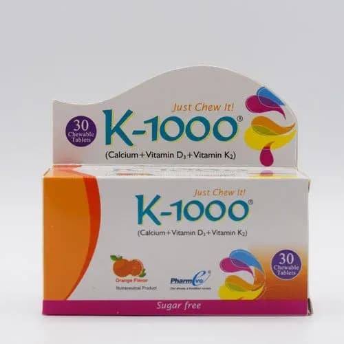 K-1000 (Calcium+Vitamin D3+Vitamin K2) Chewable Tablet 30S.