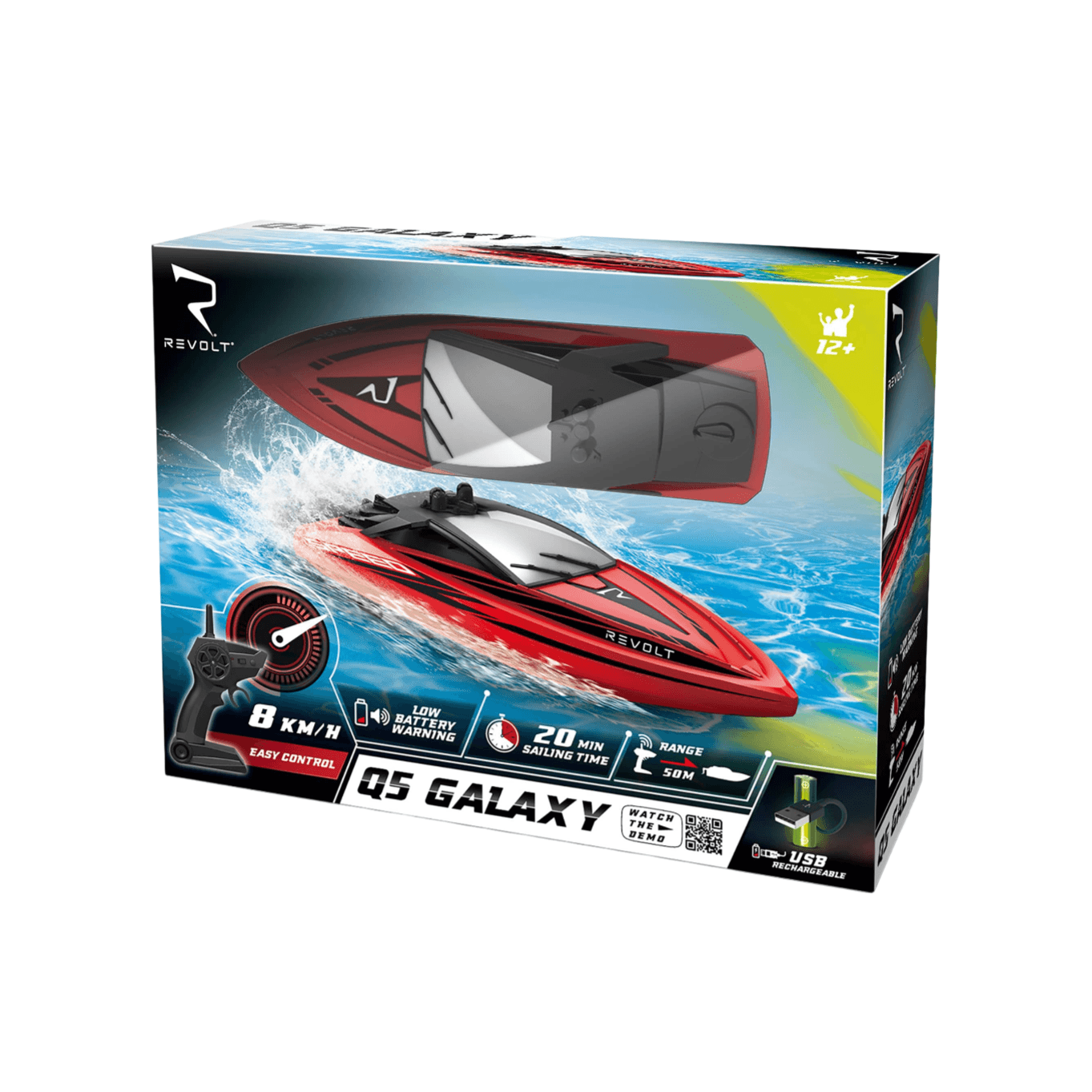 قارب Syma Rc باللون الأحمر