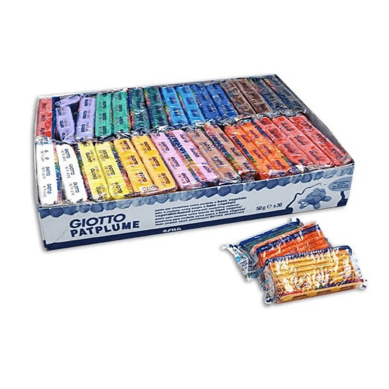 Plastilina Patplume 12x50g, Assorted Colors, Giotto Patplume