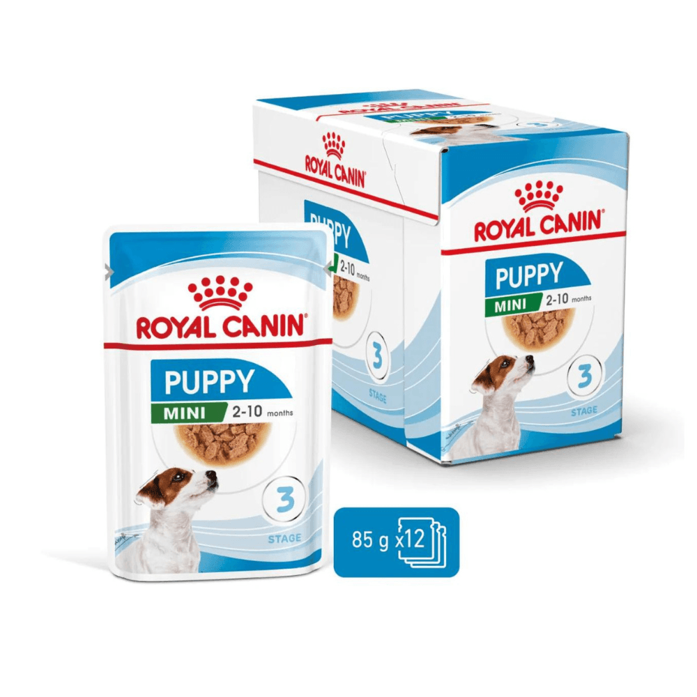 Royal Canin Box Of Mini Puppy Wet Food Pouches 12X85 G