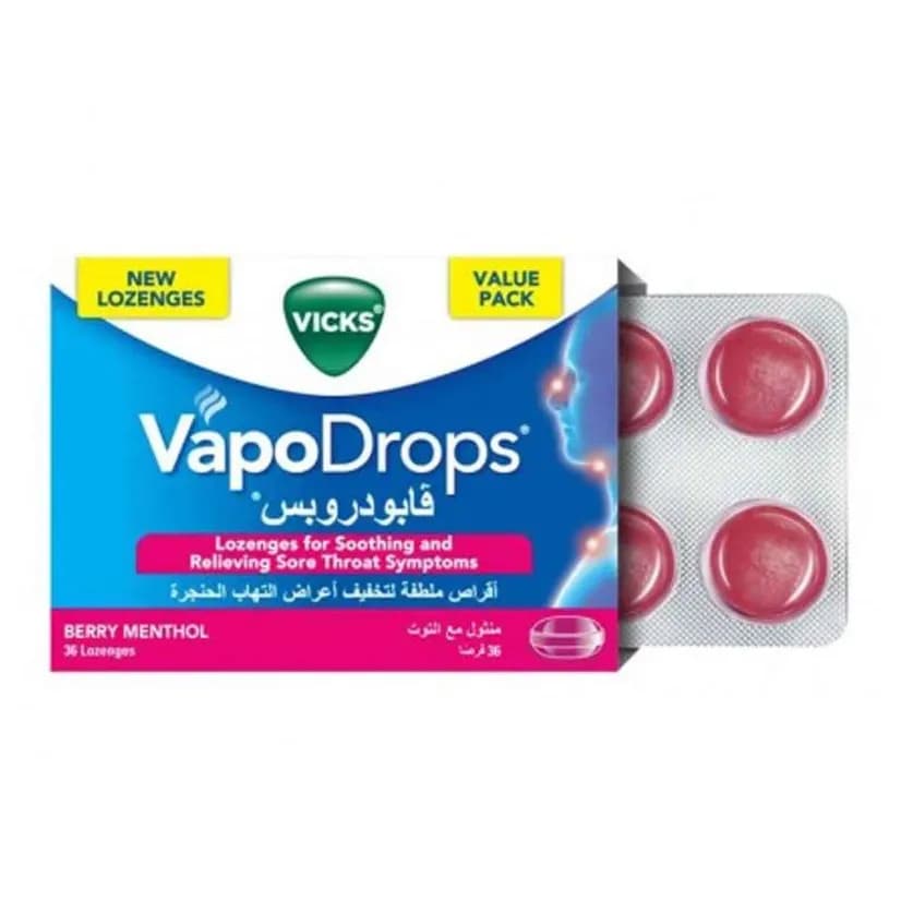 Vicks Vapo Drops Loz-Berry Menthol 36S