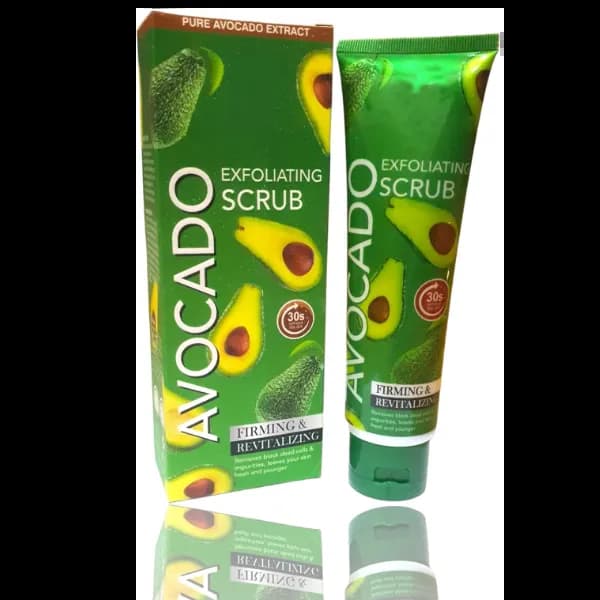 Avocado Exfoliating Scrub 120G, Removes Black Dead Cells Moisturizing Peeling Cream Gel Face Scrub F