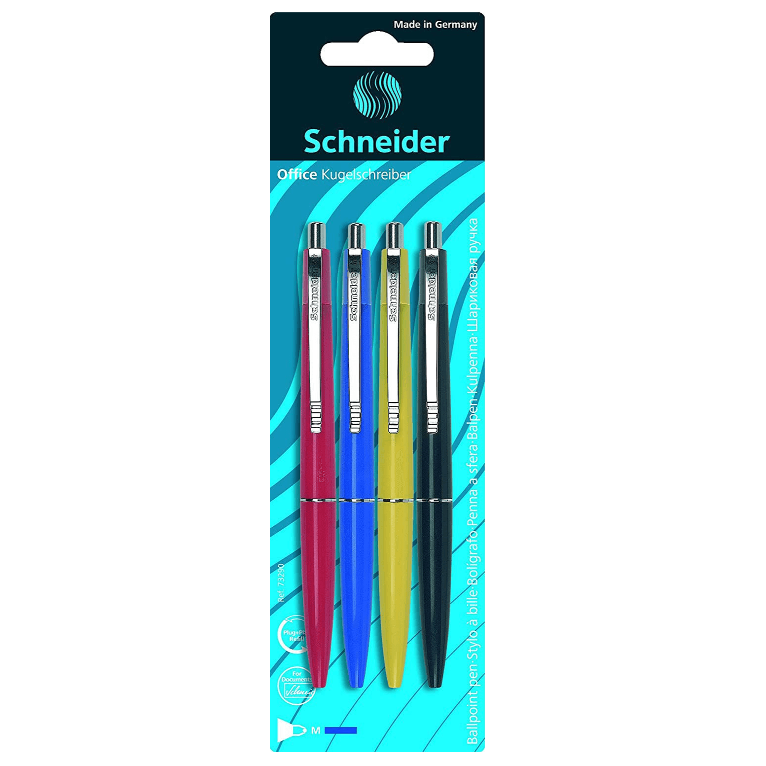 Ballpoint pen Office assorted Blister 4 pieces