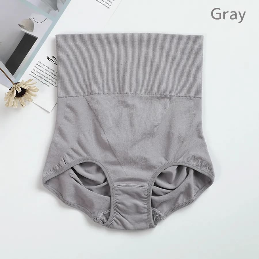 Sunveno High Waist Maternity Belly Support Coton Panties (Grey)