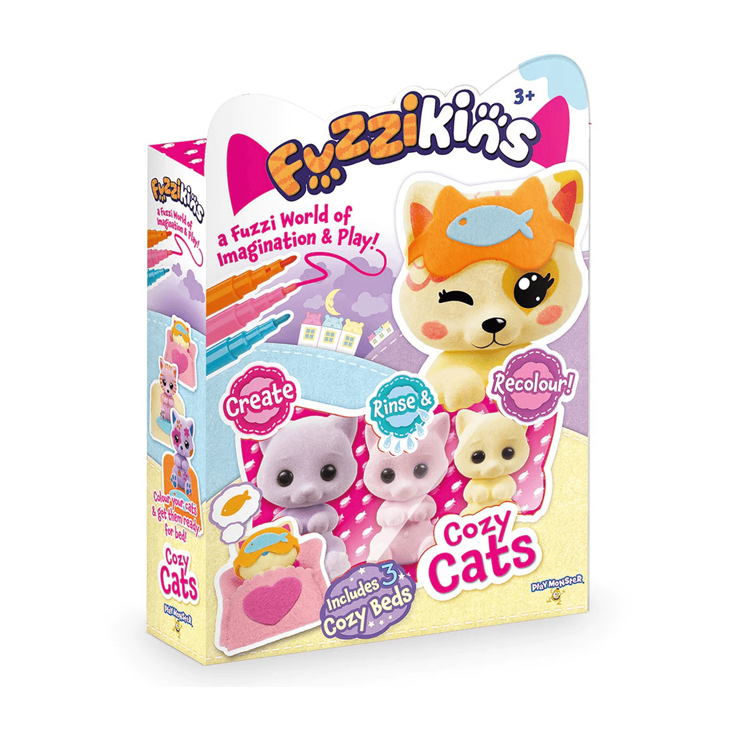 لعب الوحش Fuzzikins القطط المريحة