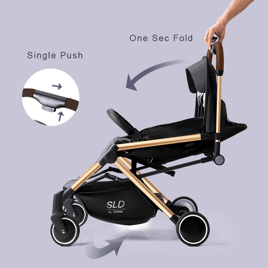 Teknum Travel Lite Stroller Sld (Black Gold)