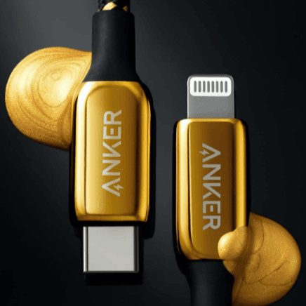 Power Line+Iii Usb-C Tomlightning 6Ft, 1.8M Cable 24K Gold Plated