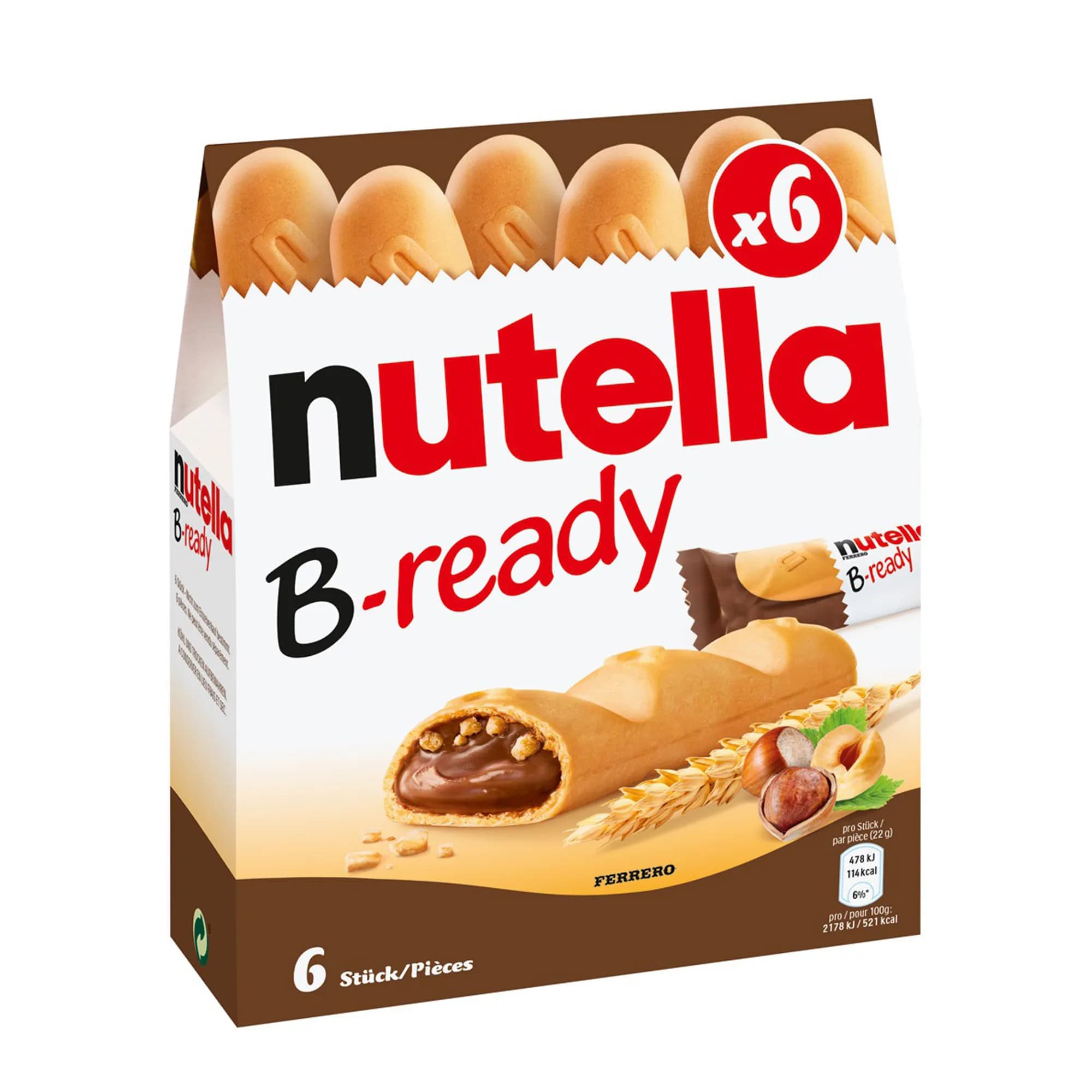 Nutella B-ready 132g Pack Of 6