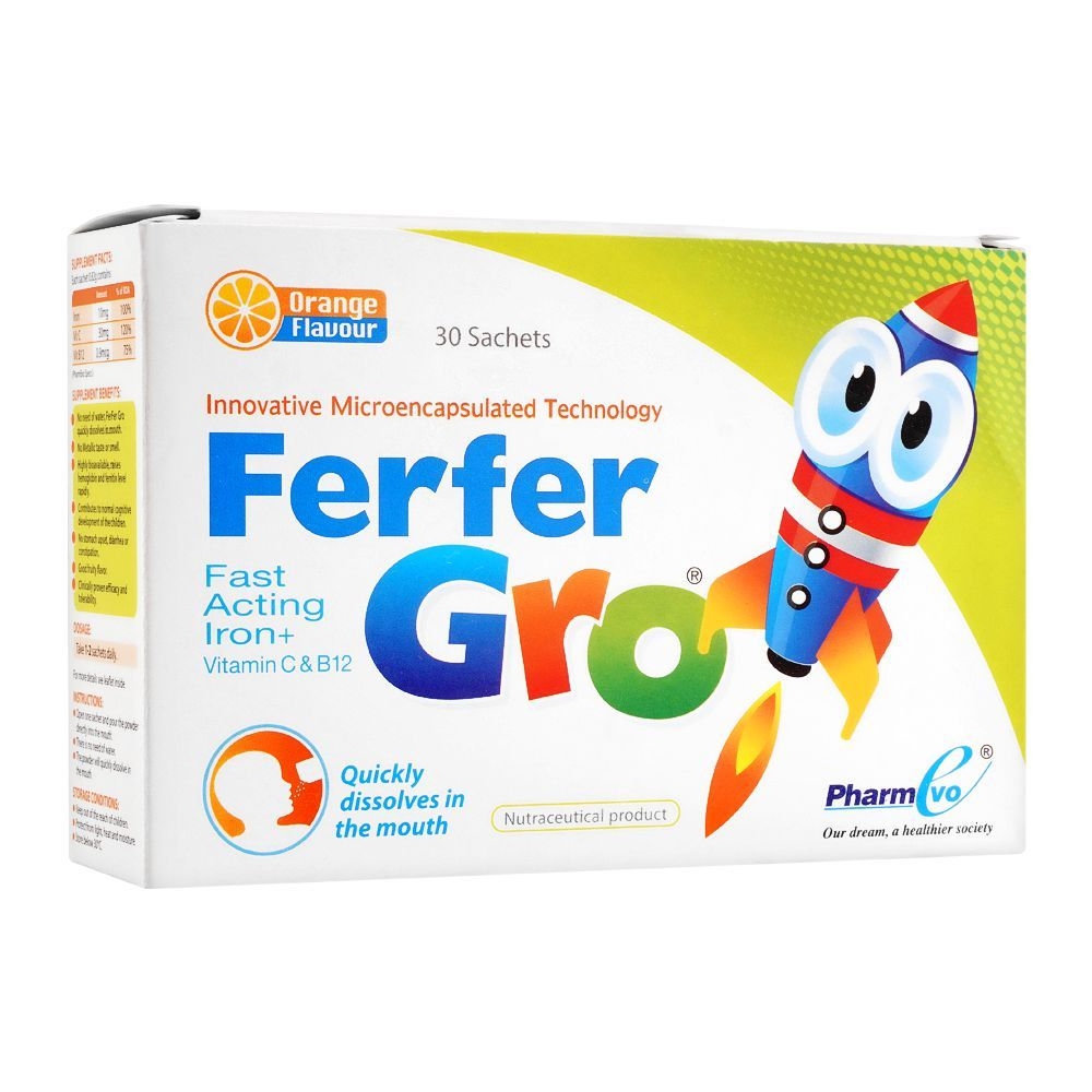 Ferfer Gro Iron +C+B12  30 Sachets 