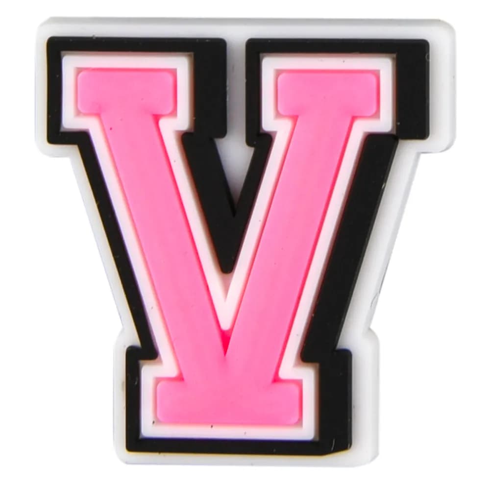 Crocs Charms Jibbitz- Pink Letter V