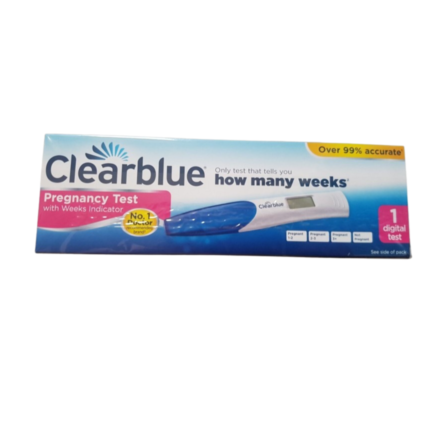 Clear Blue Pregnanc Test With Weeks Indicator 1 Digital Test