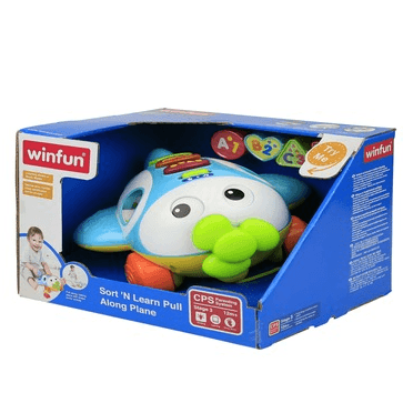 Winfun Sort N Learn Pull Along Plane