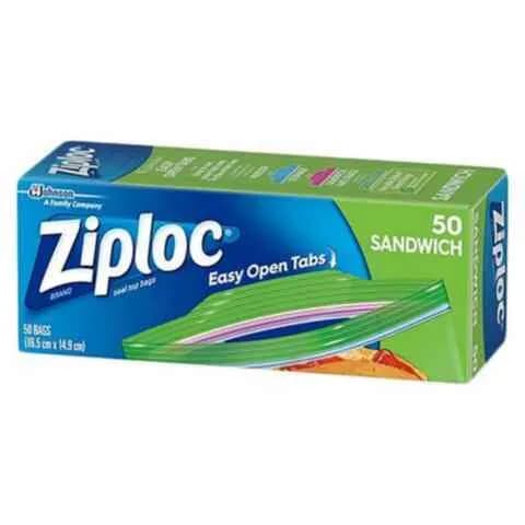 Ziploc Sandwich Storage Bags 50 Bags