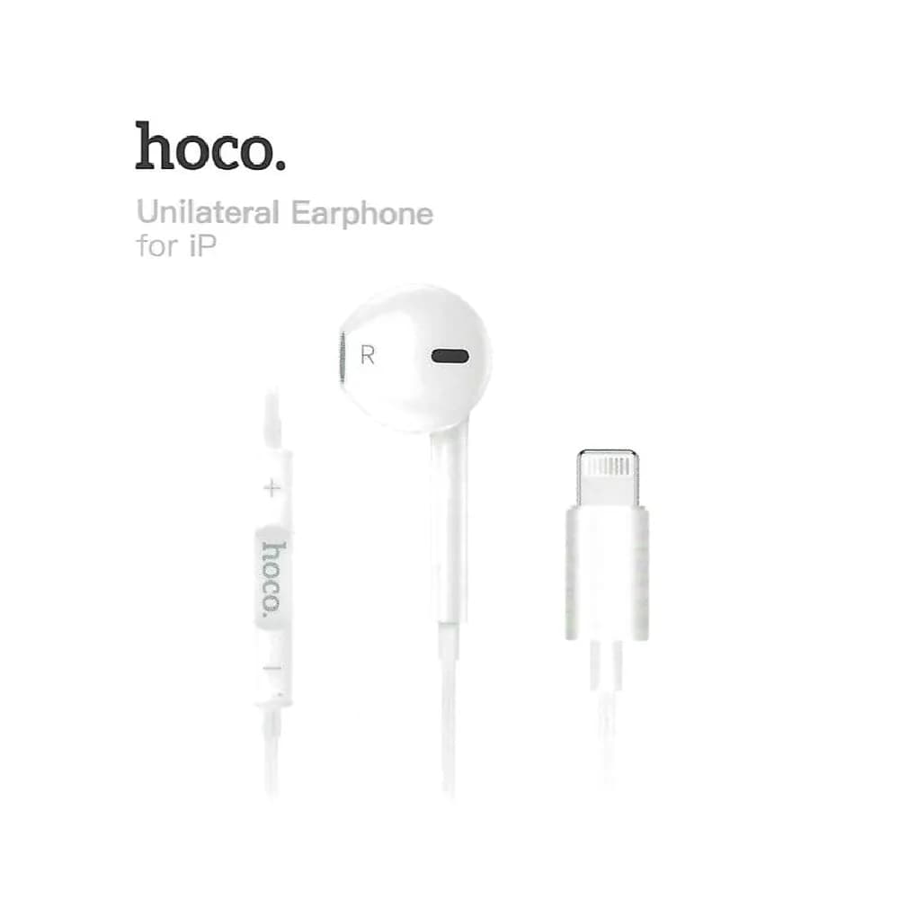 Earphone 1 Side For Iphone HOCO DM9 WHITE