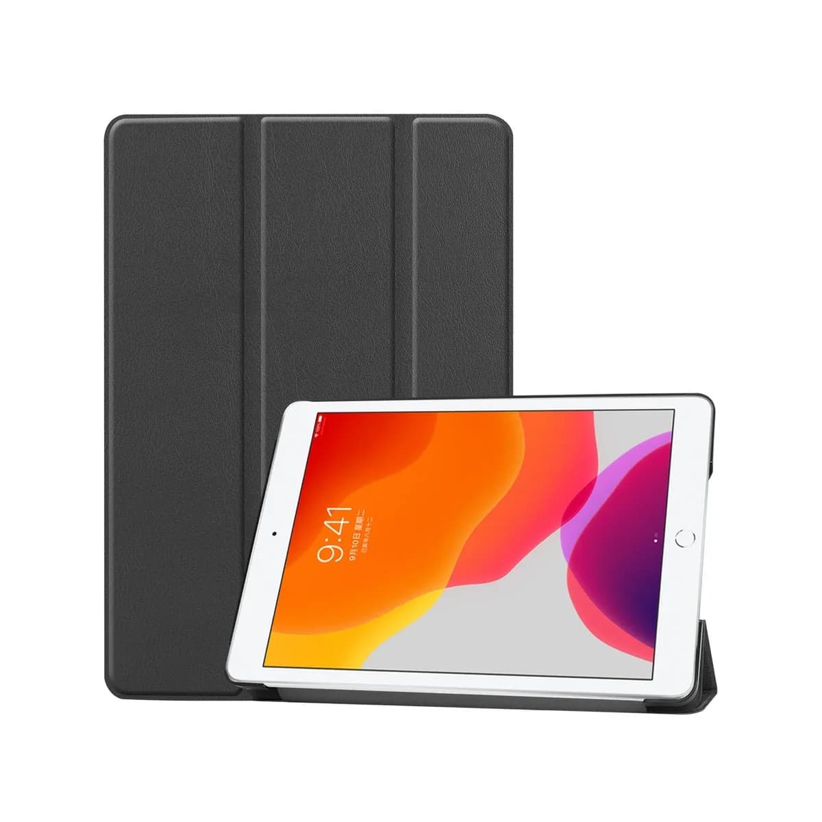 Book Cover Smart Case for iPad - Gray