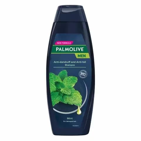 Palmolive Men Shampoo Anti-Dandruff & Anti-Fall Shampoo for Damaged Hair 100% Natural Ingredients Mint 380ml