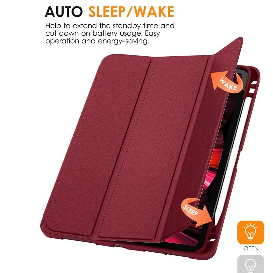 Folio Case for iPad 10.2 Inch - Maroon