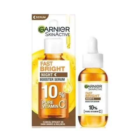 Garnier Skin Active Fast Bright Night Booster Serum 10% Pure Vitamin C 30ml