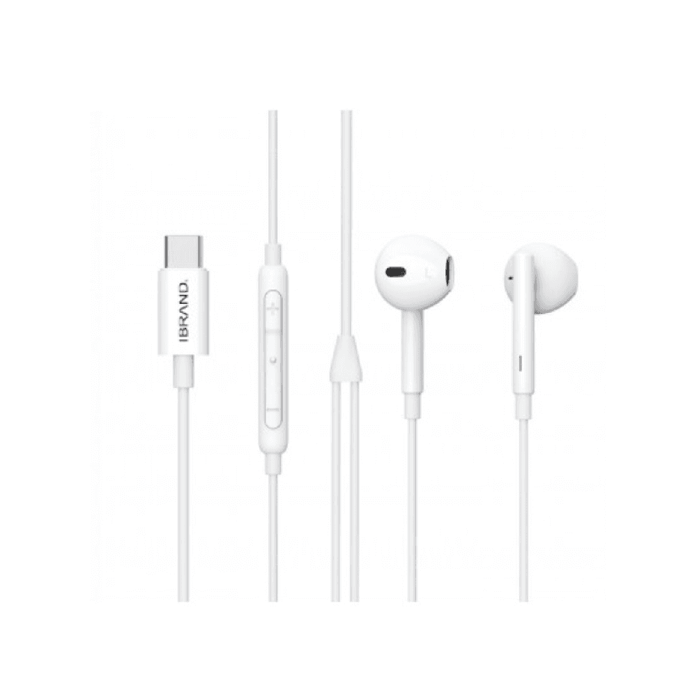 IBRAND USB-C Stereo Earphone (IBR-EC002) - White