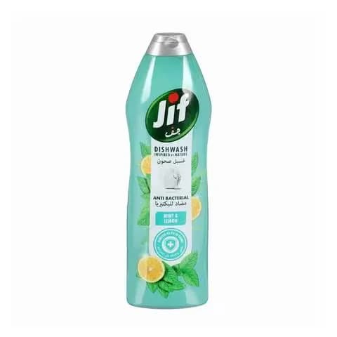 Jif Dishwashing Anti-Bacterial Mint & Lemon 750ml