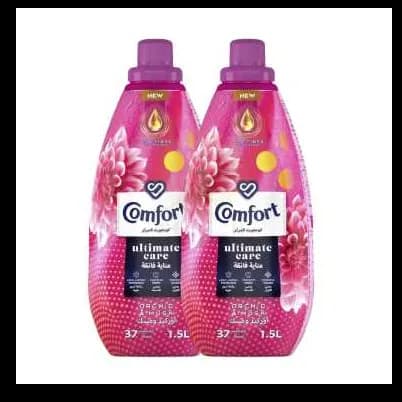 Comfort Ultimate Care Orchid & Musk Fabric Softener, 2x1.5L