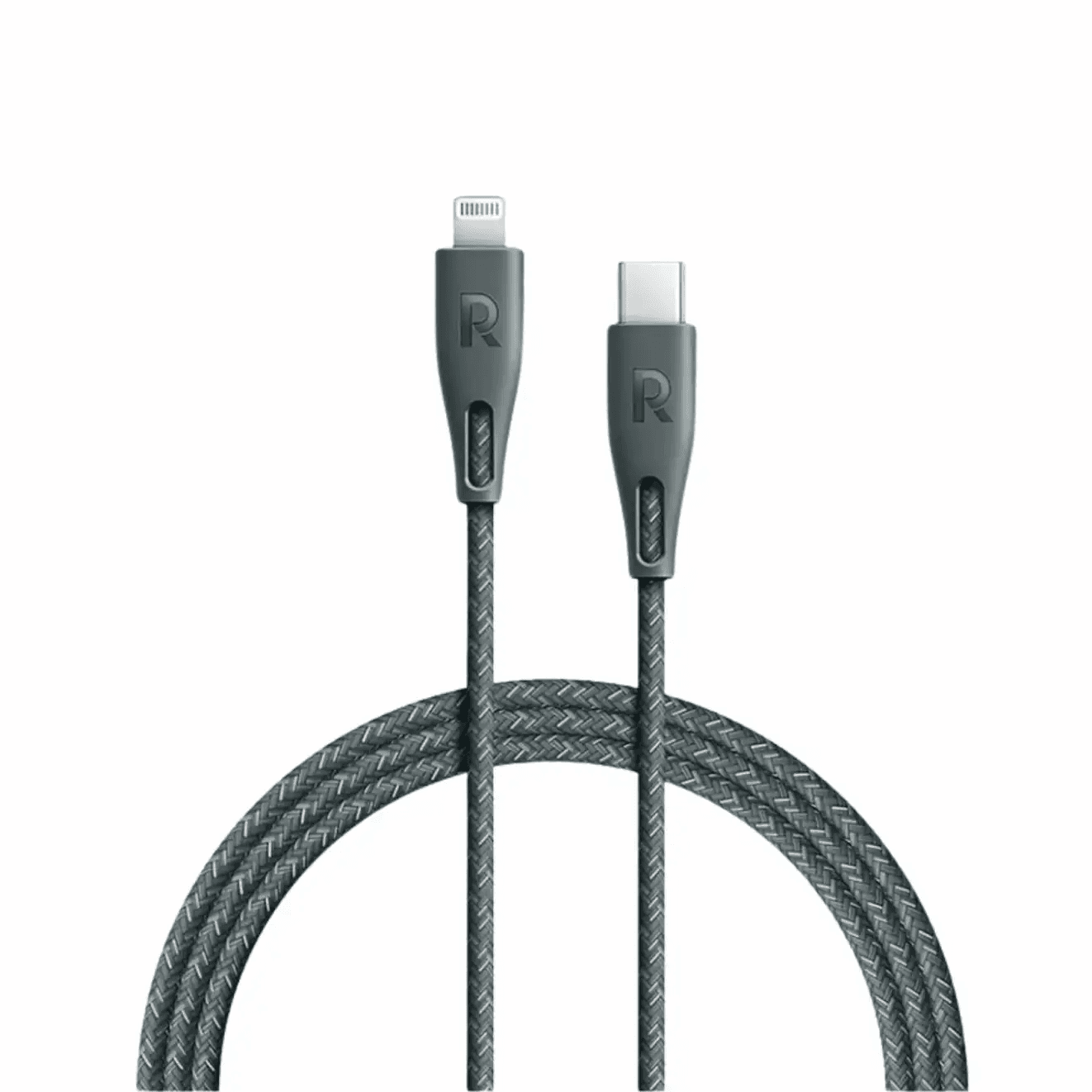 Ravpower 0.3M Type-C To Lightning Cable Nylon - Green