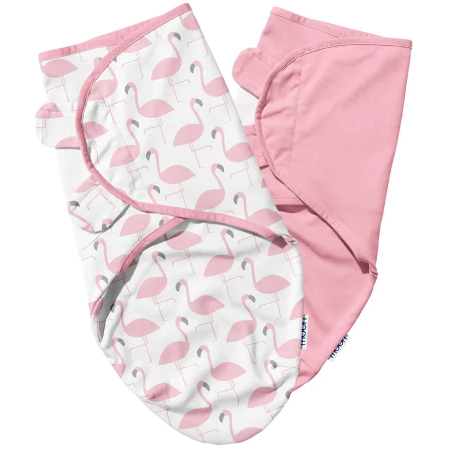 Moon Organic Swaddle (Flamingo Peach)