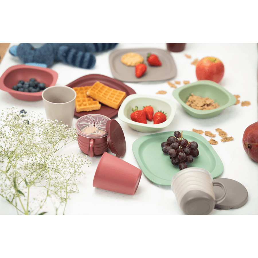 Nip Eco-Friendly 2in1 Snack box With Silicone Cover (Grey) 250ml