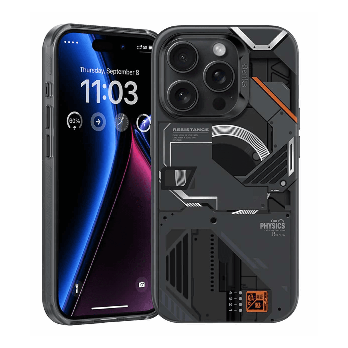 Benks Mecha Case for iPhone 15 Pro / Drop Resistant / Supports MagSafe / Black