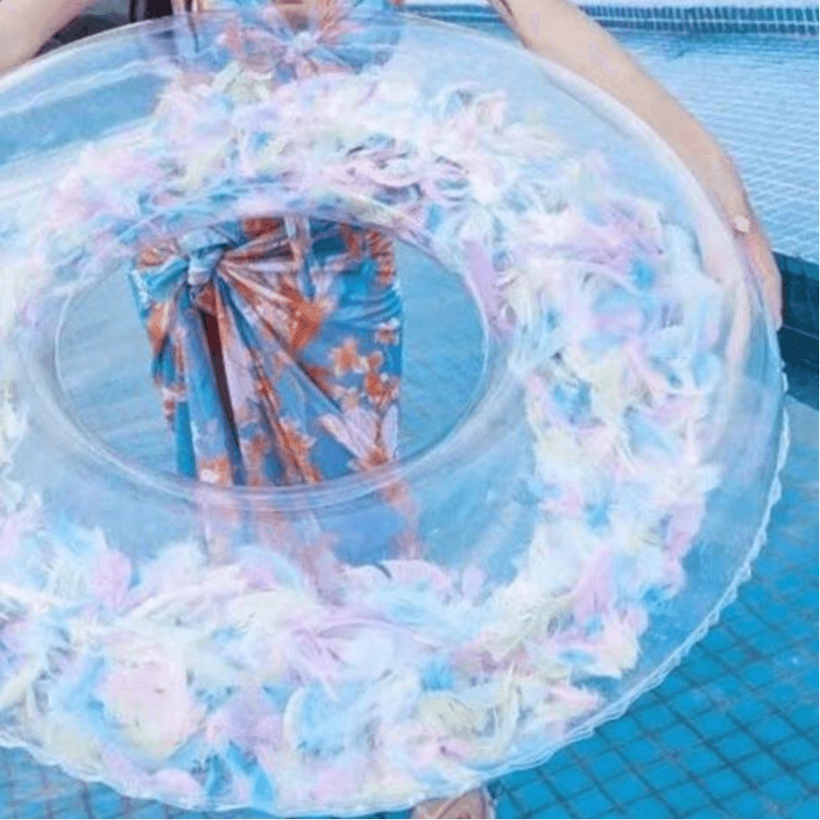 Float Feathers Pink Color-  Small Size 