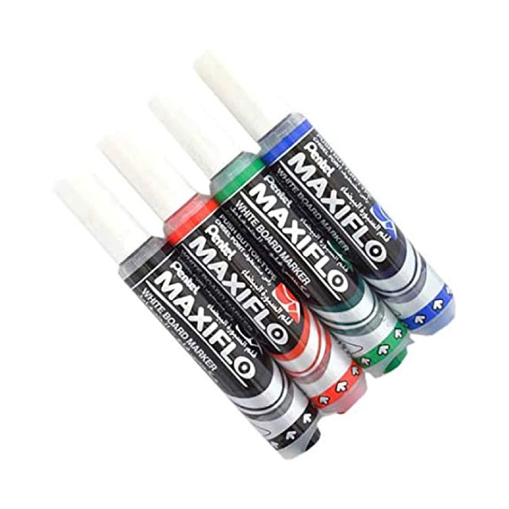 Pentel Whiteboard Marker Set 4 assorted colors Maxiflo™