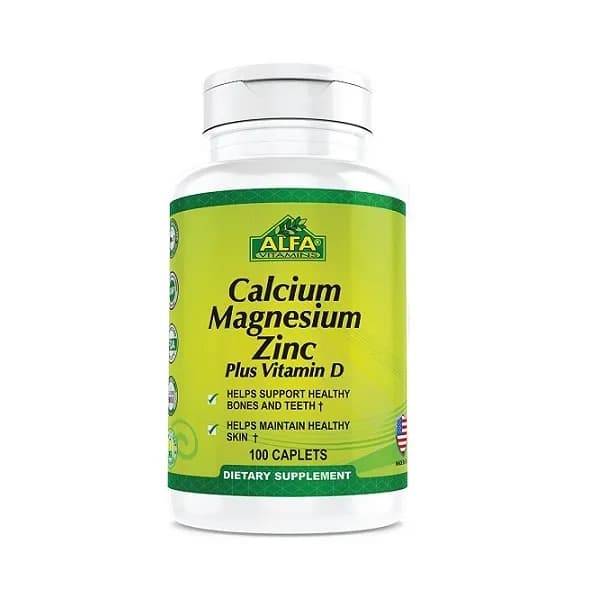 Alfa Calcium Magnesium Zinc +Vit D Caplet 1X100'S