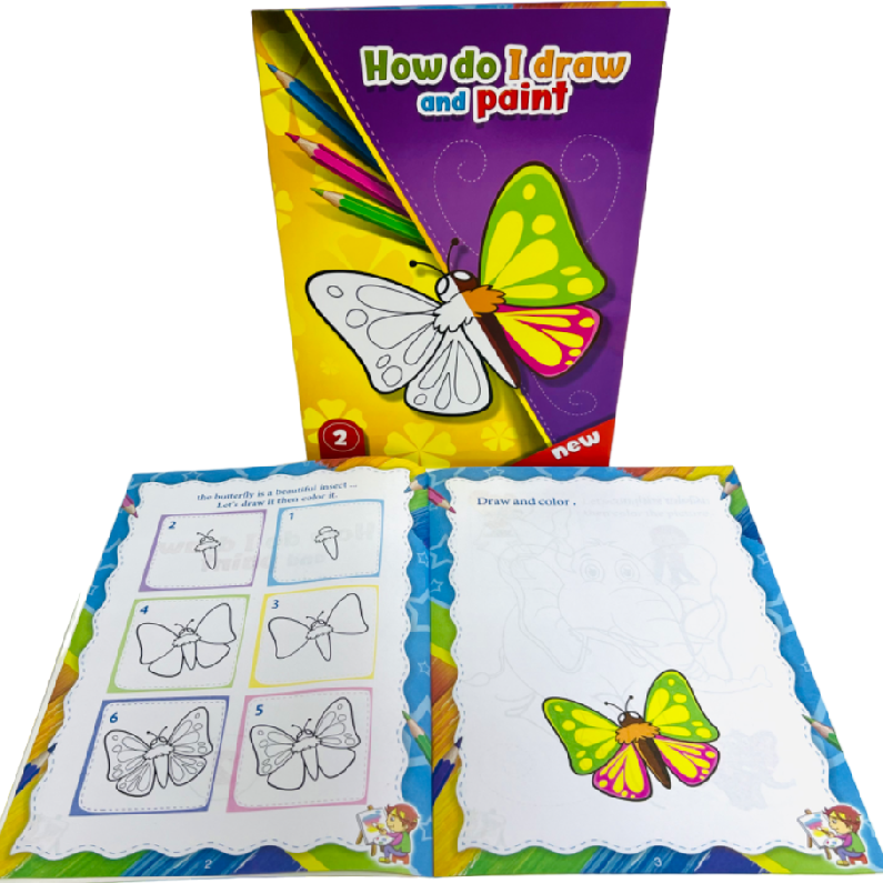 Kids Learn To Draw & Colour Book Dwql52