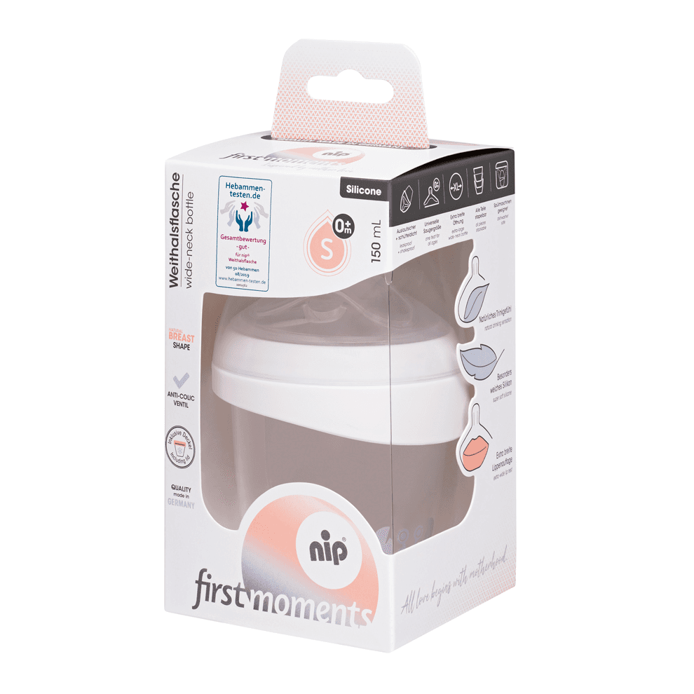 Nip First Moments Wide Neck PP Feeding Bottle Crab 150ml