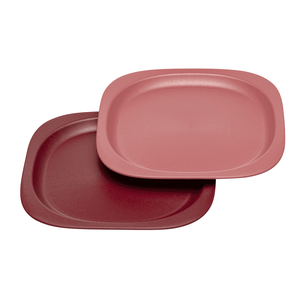 Nip Eco-Friendly Baby Food Plate for Toddlers Pack of 2 (Red)