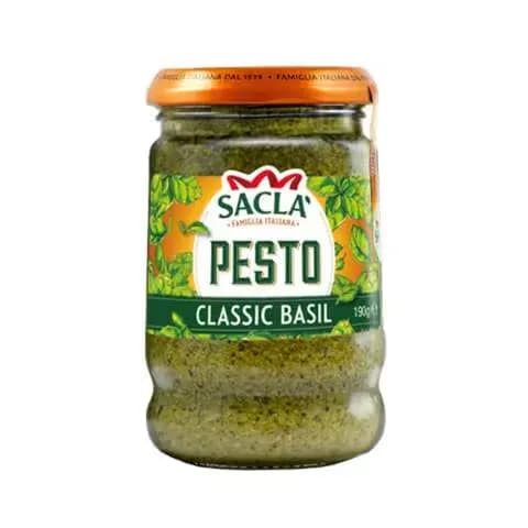 Sacla Classic Pesto with Basil Pasta Sauce 190g