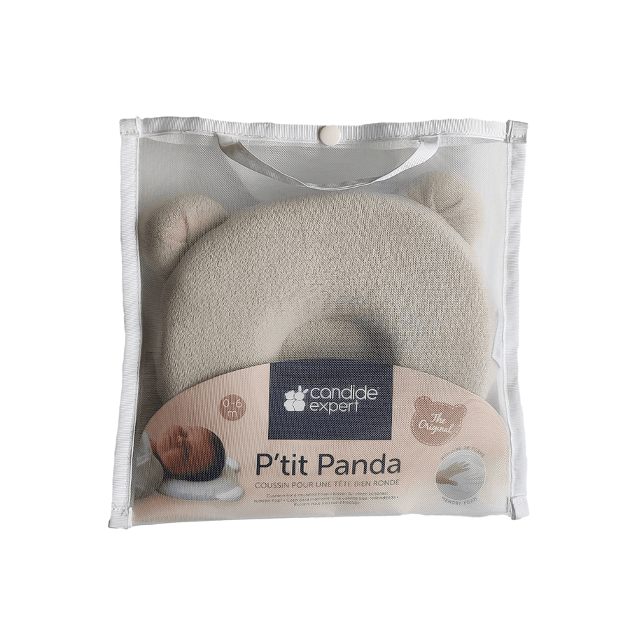 Candide P'tit Panda Memory Foam Baby Pillow (Grey)