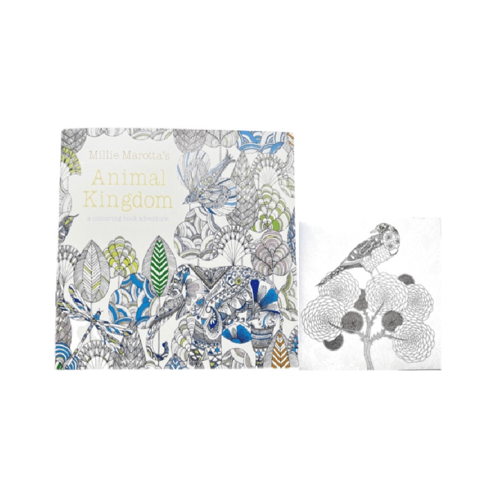 Millie Marotta's Animal Kingdom Colouring Book - 18.5cmx18.5cm - 11393