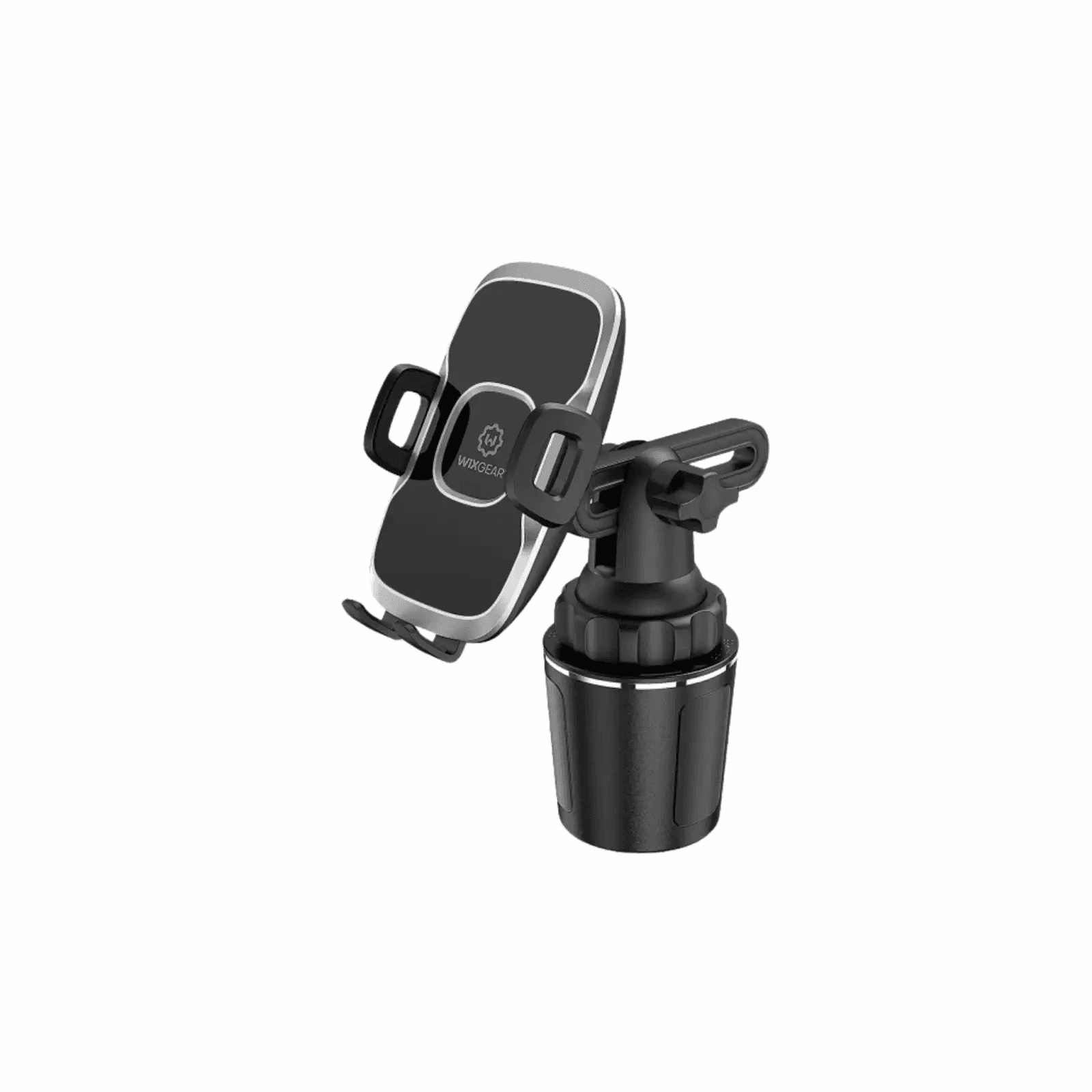 Phone Cup Holder With Adjustable Neck Wix Gear - Black & Silver