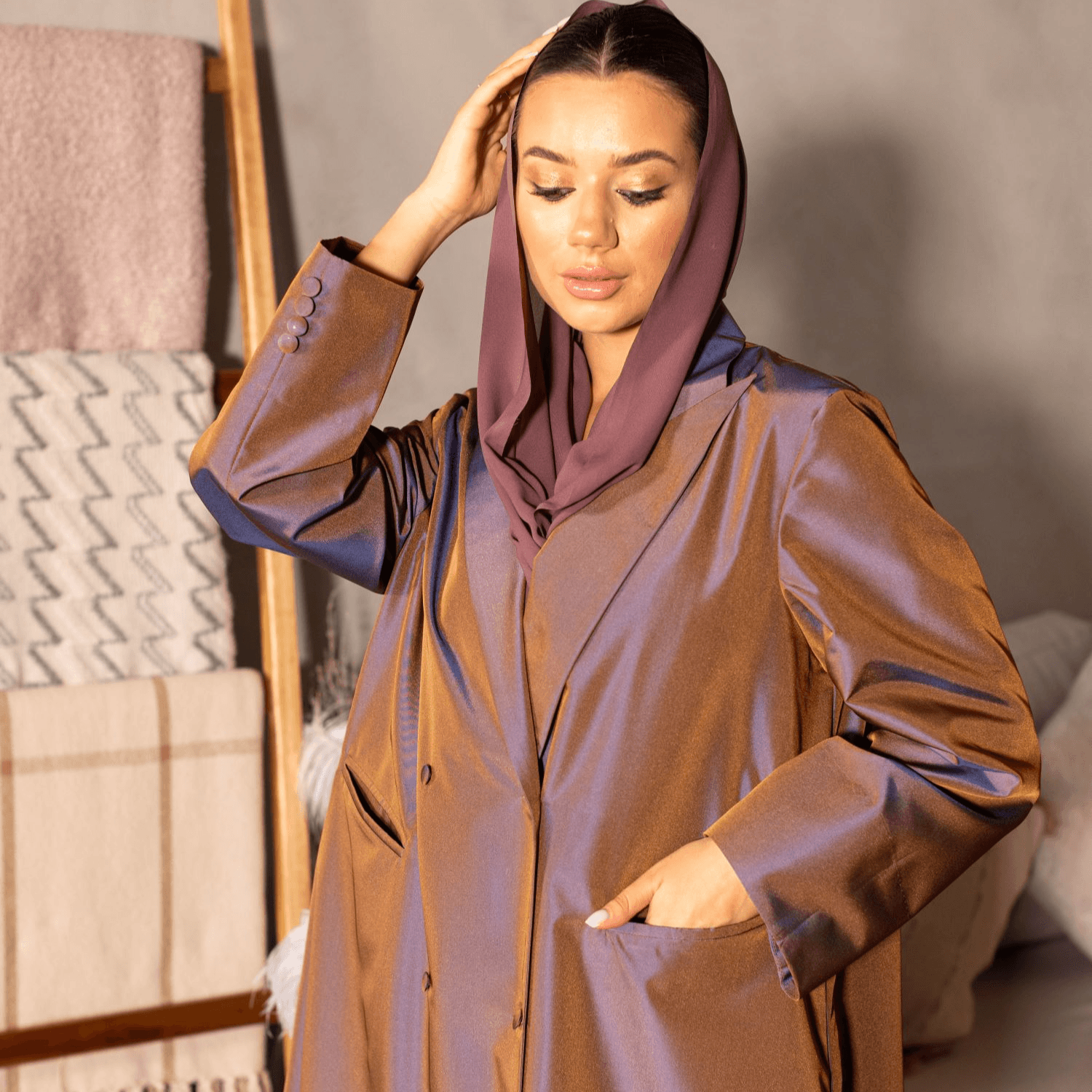 Abaya code 34 - Purple
