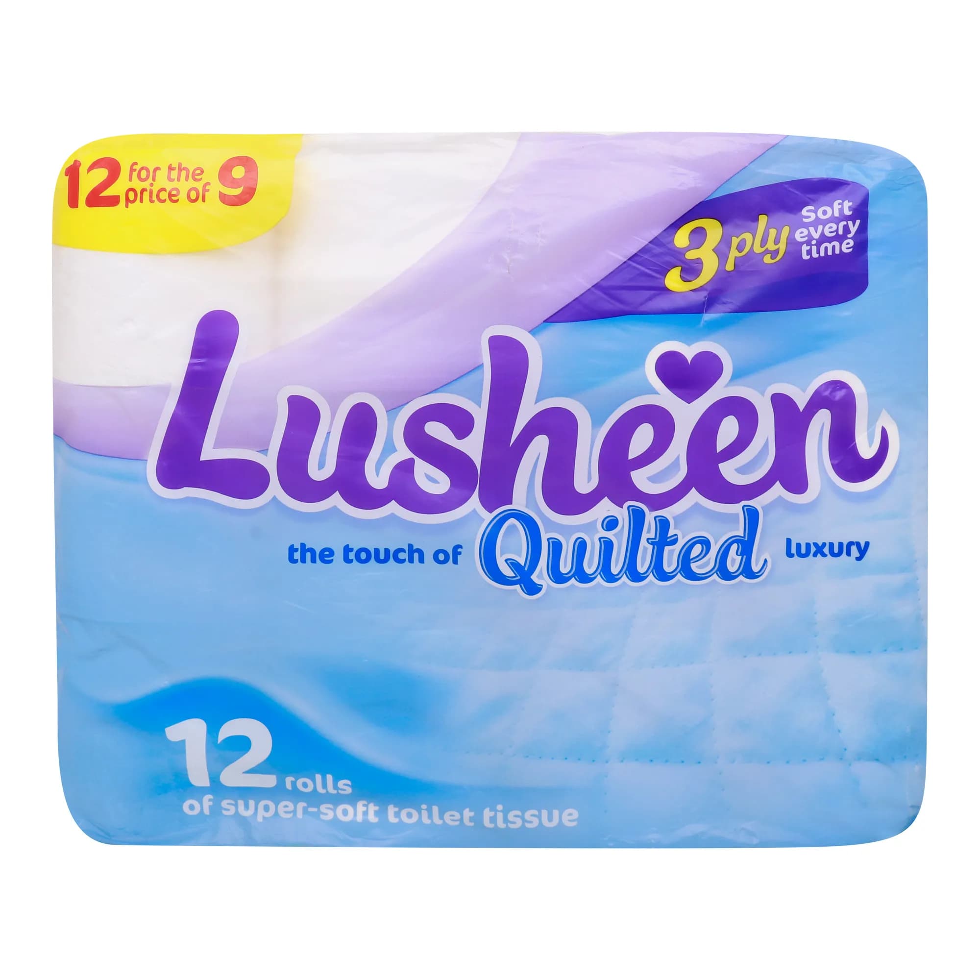 Lusheen Toilet Rolls 3ply 12 Rolls