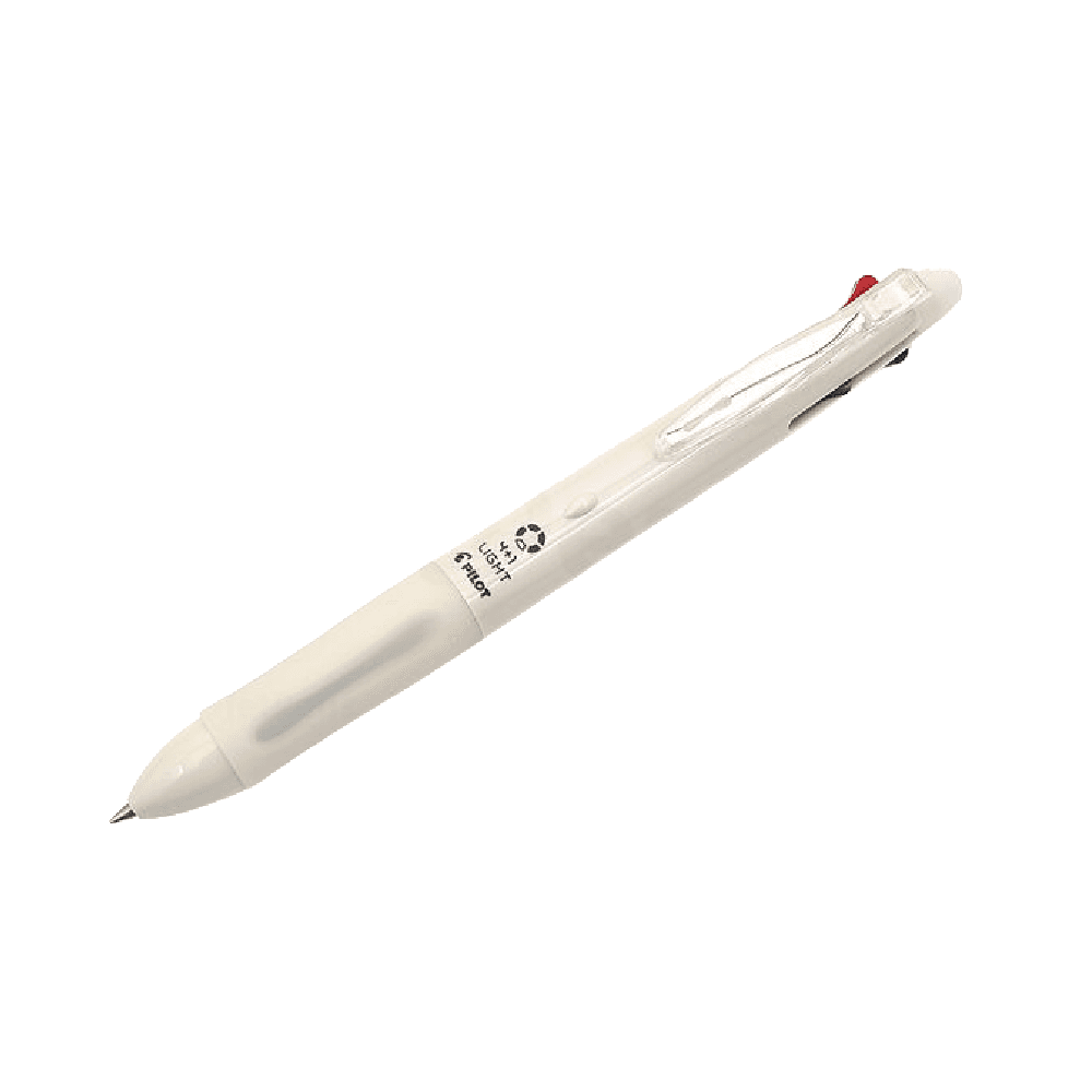 Pilot Multi-Function Pen 0.5mm White 1558 4+1 Light, 0.5mm Ballpoint Pen, 0.5mm Mechanical Pencil With Eraser