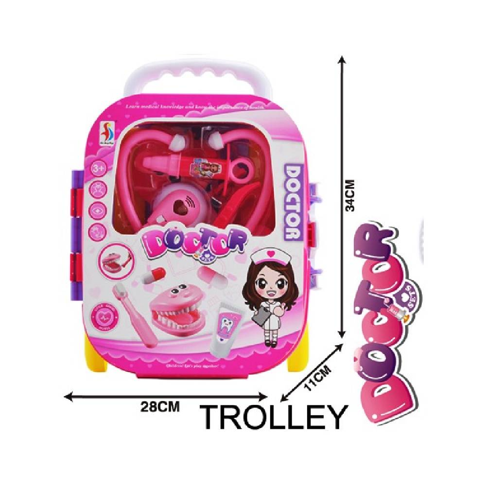 Doctor Set Trolley - Pink (Buy 1 Get 1 Free)