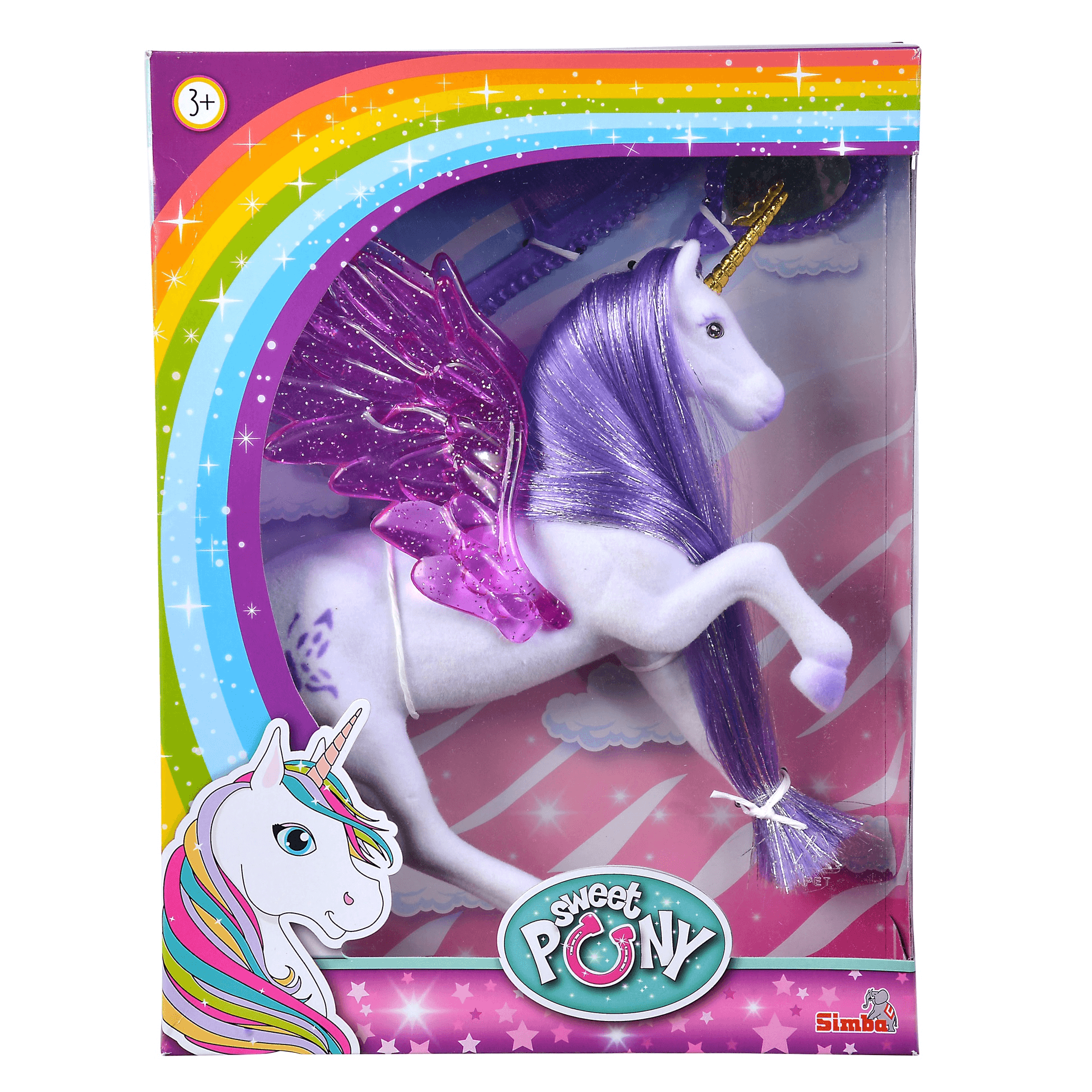 Simba Unicorn With Glitter Wings, 2-Assorted104342483