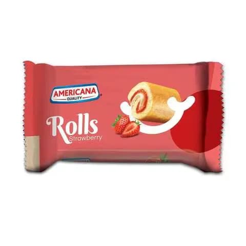 Americana Mini Swiss Roll- Strawberry 20g