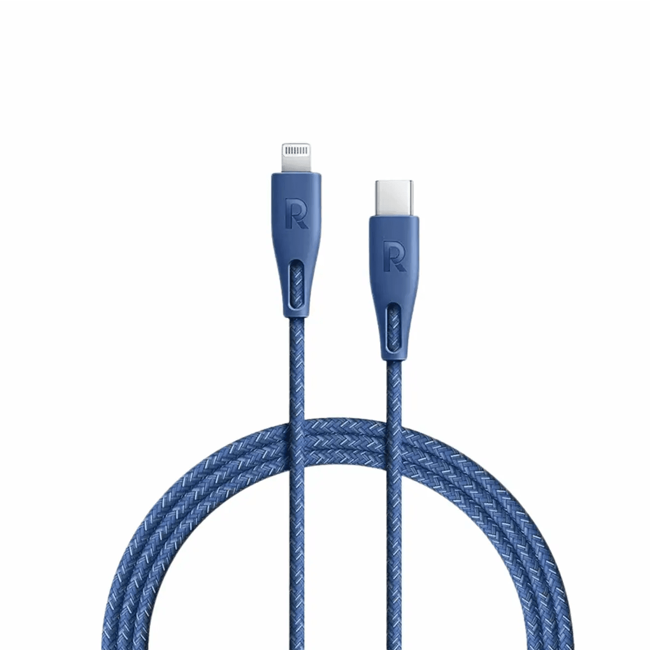 Ravpower 0.3M Type-C To Lightning Cable Nylon - Blue