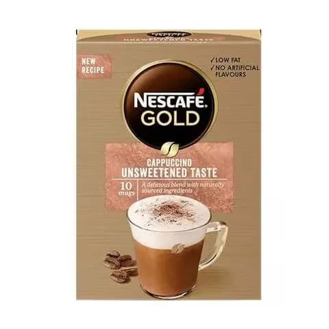 Nescafe Gold Cappuccino Unsweetened Coffee Mix 14.2gx10 Pieces